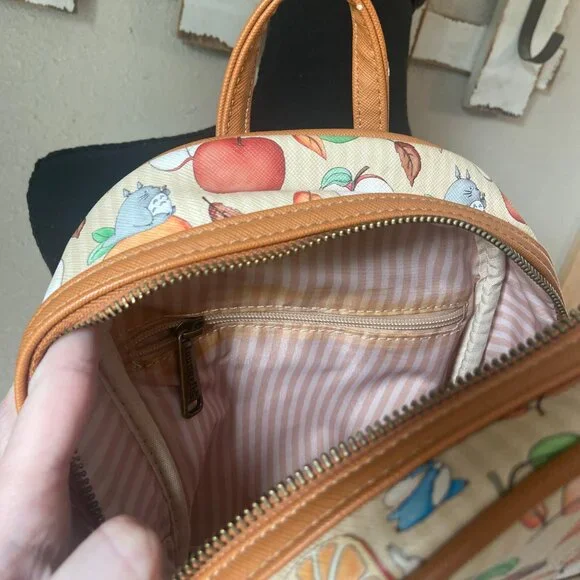 Loungefly Studio Ghibli My Neighbor Totoro Fruit Mini Backpack - Picture 5 of 5